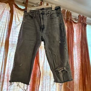 GAP Distressed Denim cut off Jeans